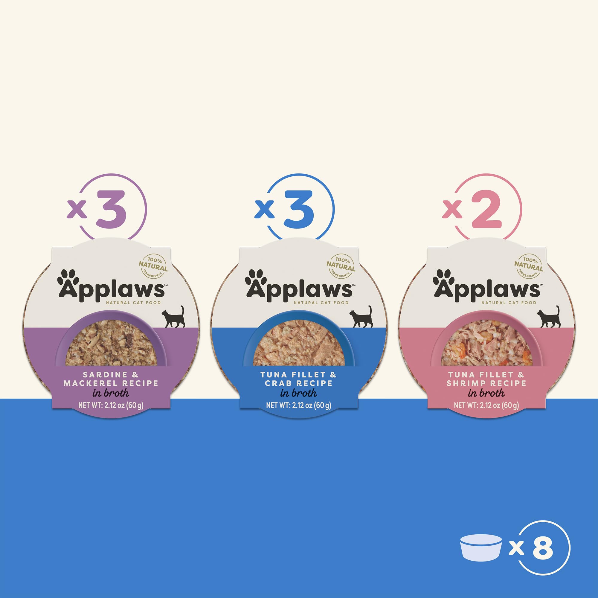 Applaws variedad de sabores marinos para gatos