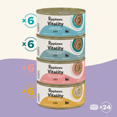 Applaws Vitality paté de atún con salmón en mousse, textura cremosa para comer con gusto.