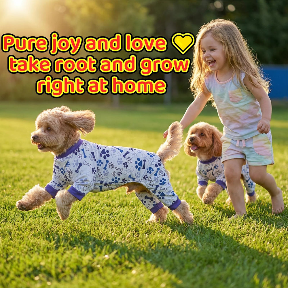 Onesie calmante para perros, diseño fácil de poner y quitar.