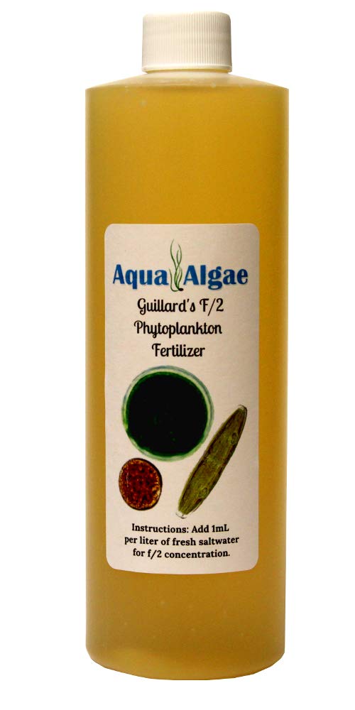 Aqua Algae F2 Ferts concentrado en bote de 16 oz para cultivo de fitoplancton.