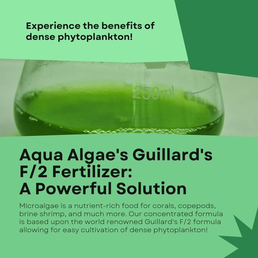 Aqua Algae F2 Ferts instrucciones simples para uso diario.