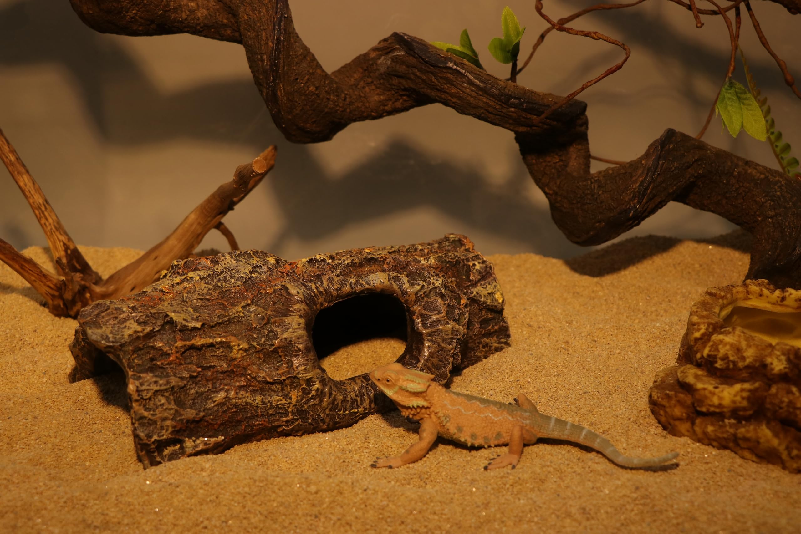 AQUA KT tronco de corcho para terrario, refugio natural para reptiles.