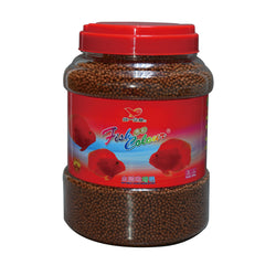 Alimento Aqua Master en pellet flotante para realzar la coloración de peces y facilitar la observación.