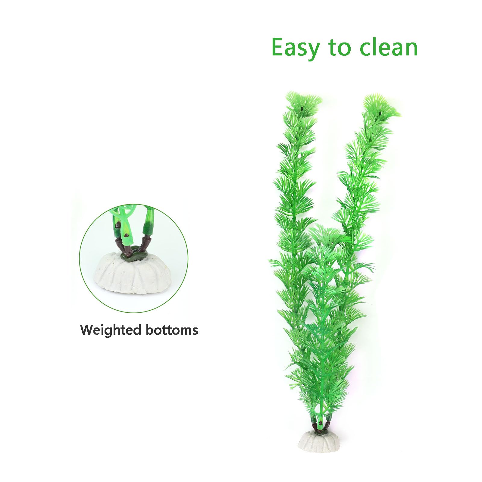 AQUANEAT plantas de 10 pulgadas altas, añaden altura al acuario y densidad visual.