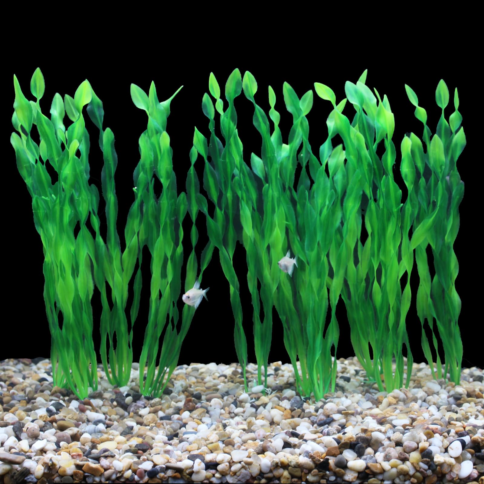 Aquaneat plantas artificiales para acuario 11,75 pulgadas, prácticas para acuarios de 20 galones.