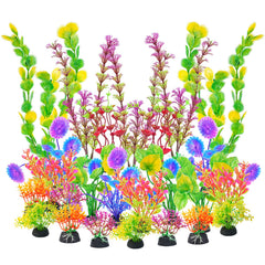AQUANEAT plantas artificiales para acuario con colores variados y efecto decorativo