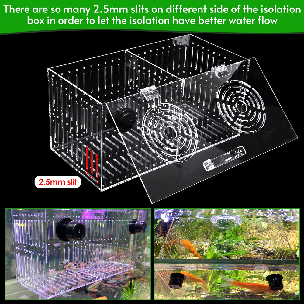 Aquarium Choice, tapa con apertura superior para alimentar sin abrir la tapa.
