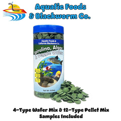 Granulados Aquatic Foods, mezcla de 12 tipos para dieta variada.