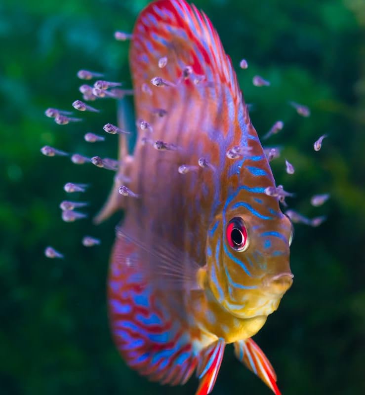 Alimento enriquecido con vitaminas de Aquatic Foods Inc. para peces jóvenes.