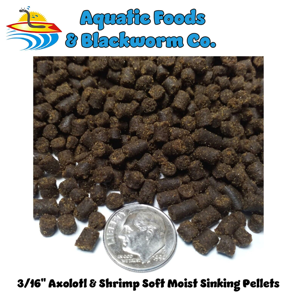 Pellets de salmón Rangen para axolotls, proteína de alta calidad para la dieta.