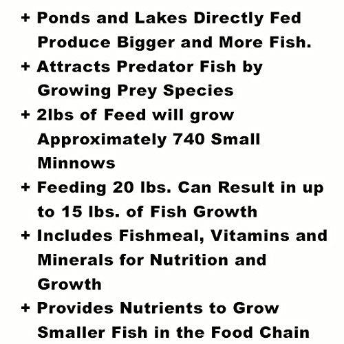 Aquatic Nutrition Giant Fish Grower alimentando peces grandes en lago, ayuda a poblaciones saludables