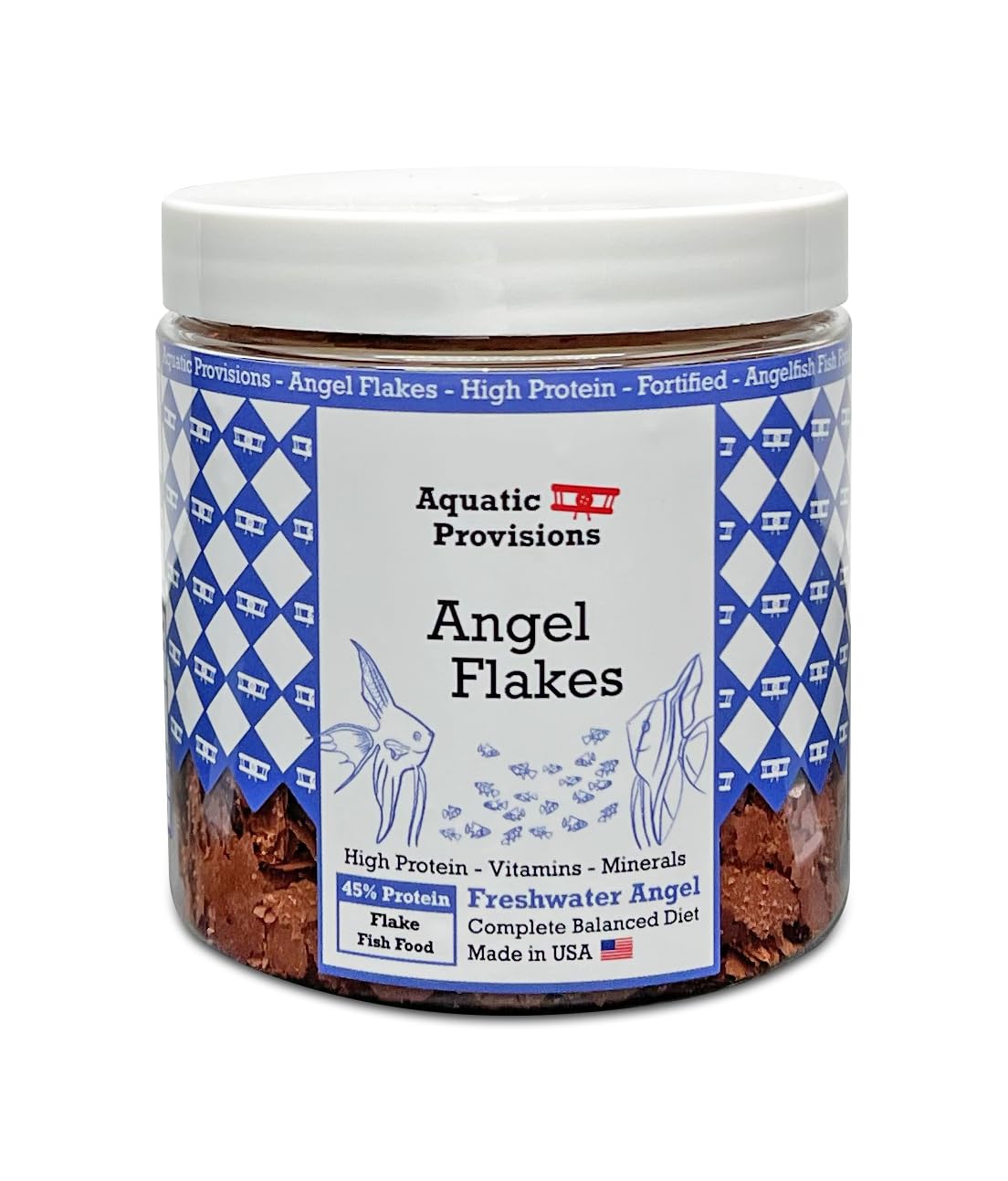 Aquatic Provisions copos pez-angel 1oz para nutrición específica del pez ángel.