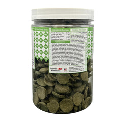 Aquatic Provisions discos de algas 16 oz enfocados en empaque sostenible para acuaristas.