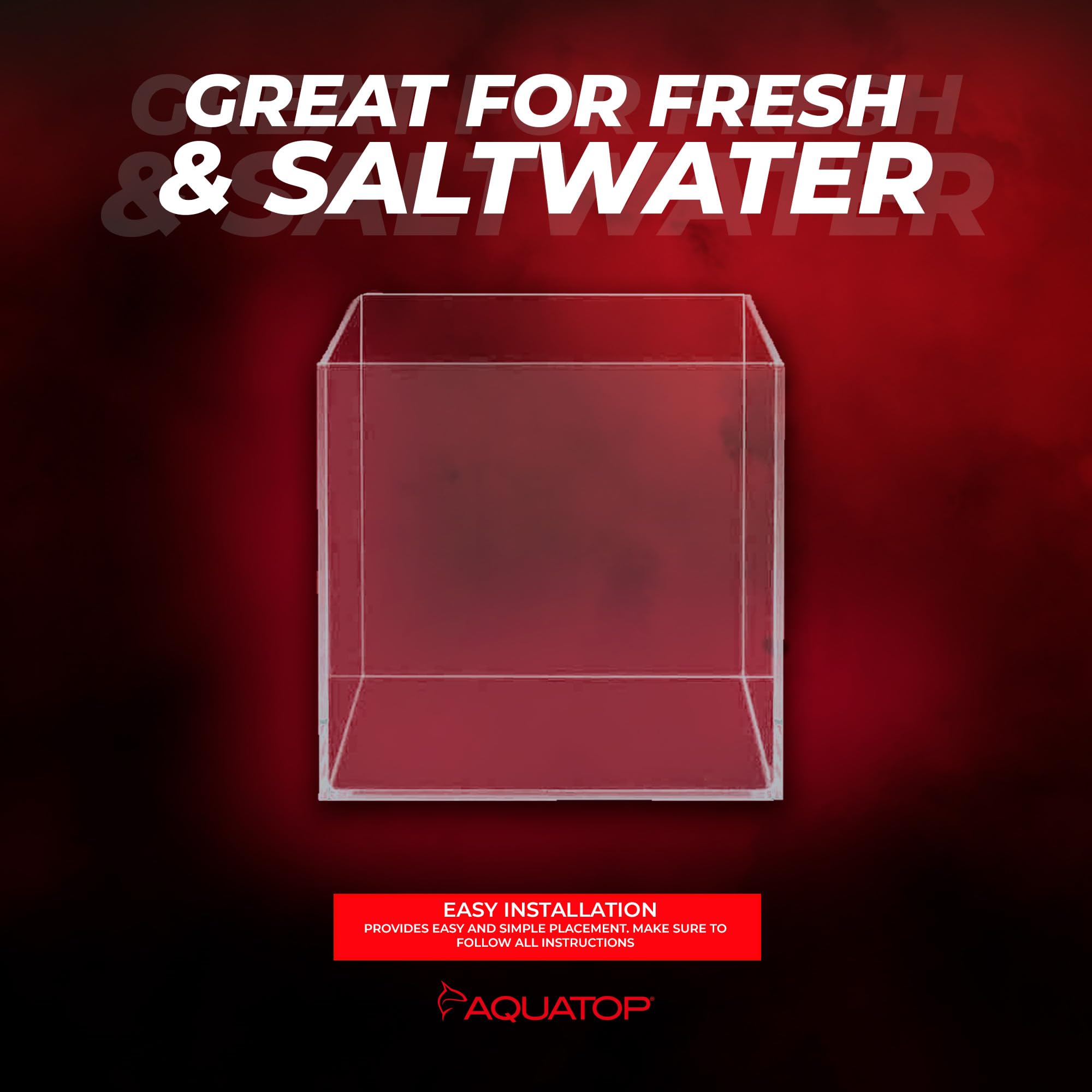 Aquatop acuario agua salada, adecuado para entornos marinos.