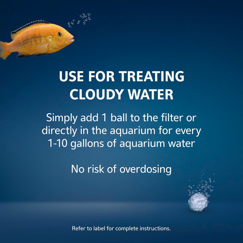 Aqueon AquaPacs bola clarificadora facilita mantenimiento del acuario.