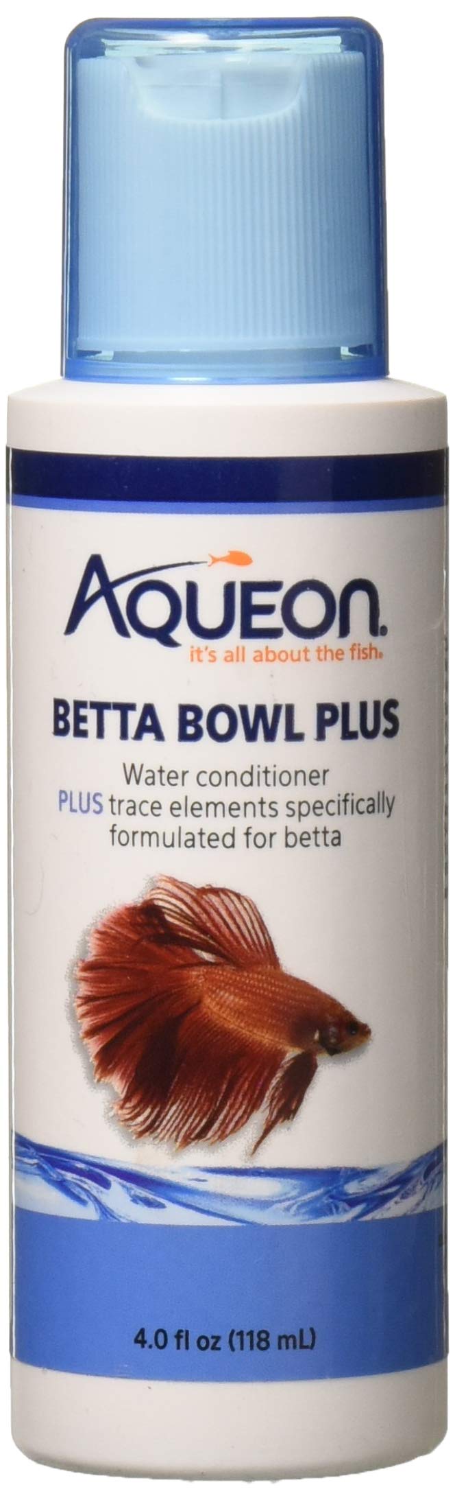 Aqueon Betta Bowl Plus condiciona el agua para peces y plantas.