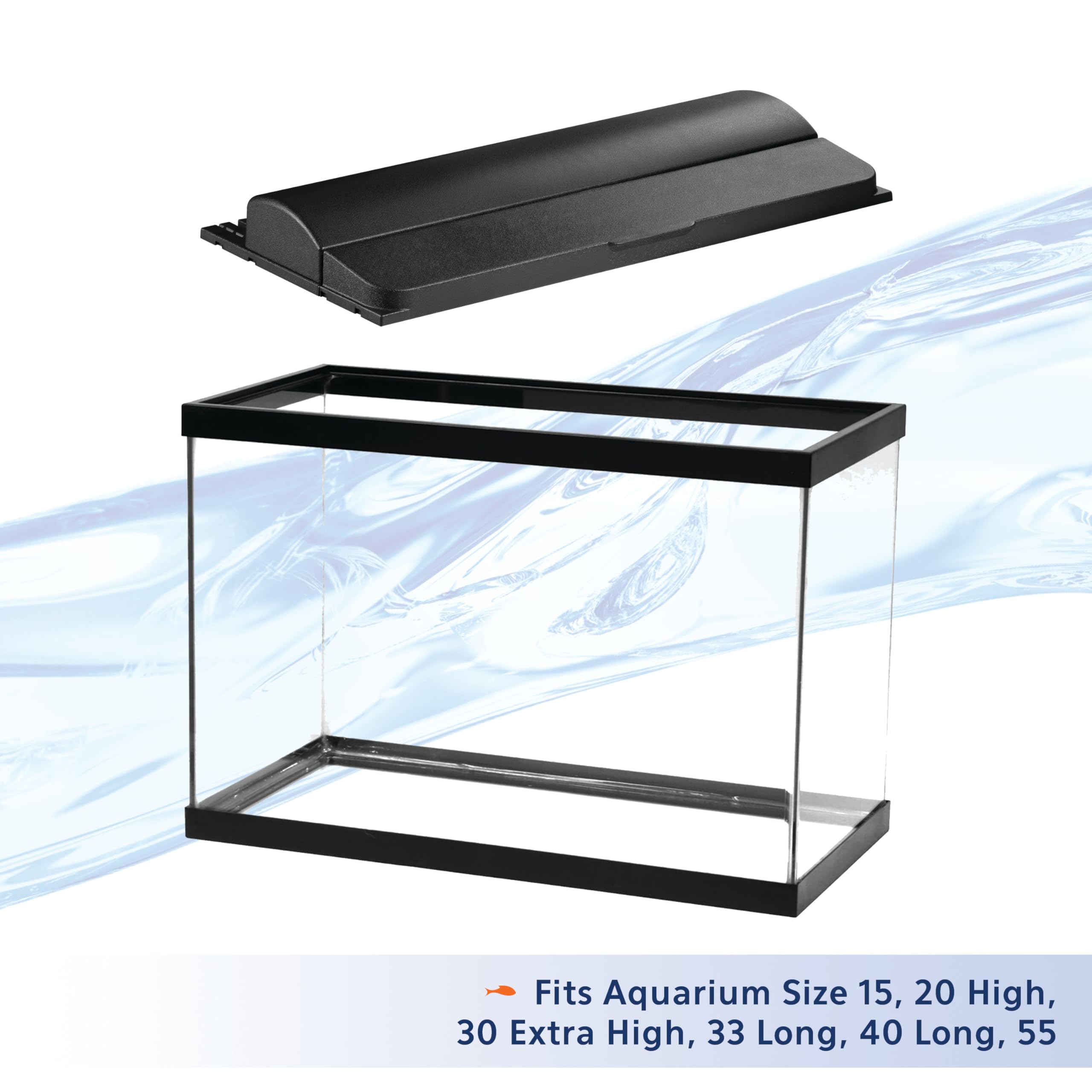 Lámpara Día LED Deluxe de Aqueon, sustituible, personaliza la iluminación del acuario.