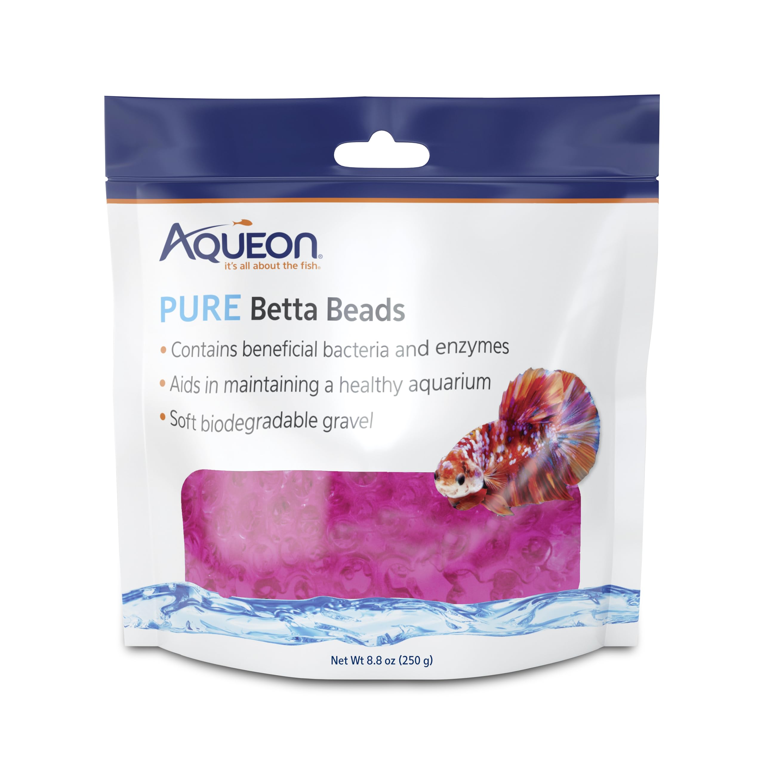 Bolas Betta Aqueon PURE en acción, juego interactivo para bettas curiosos.