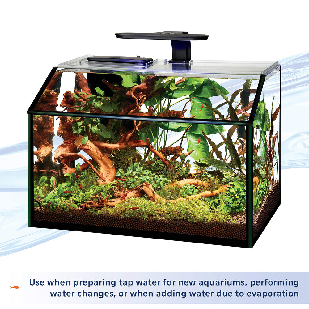 Aqueon Shrimp Tank Plus usado con agua del grifo para acuarios de camarones