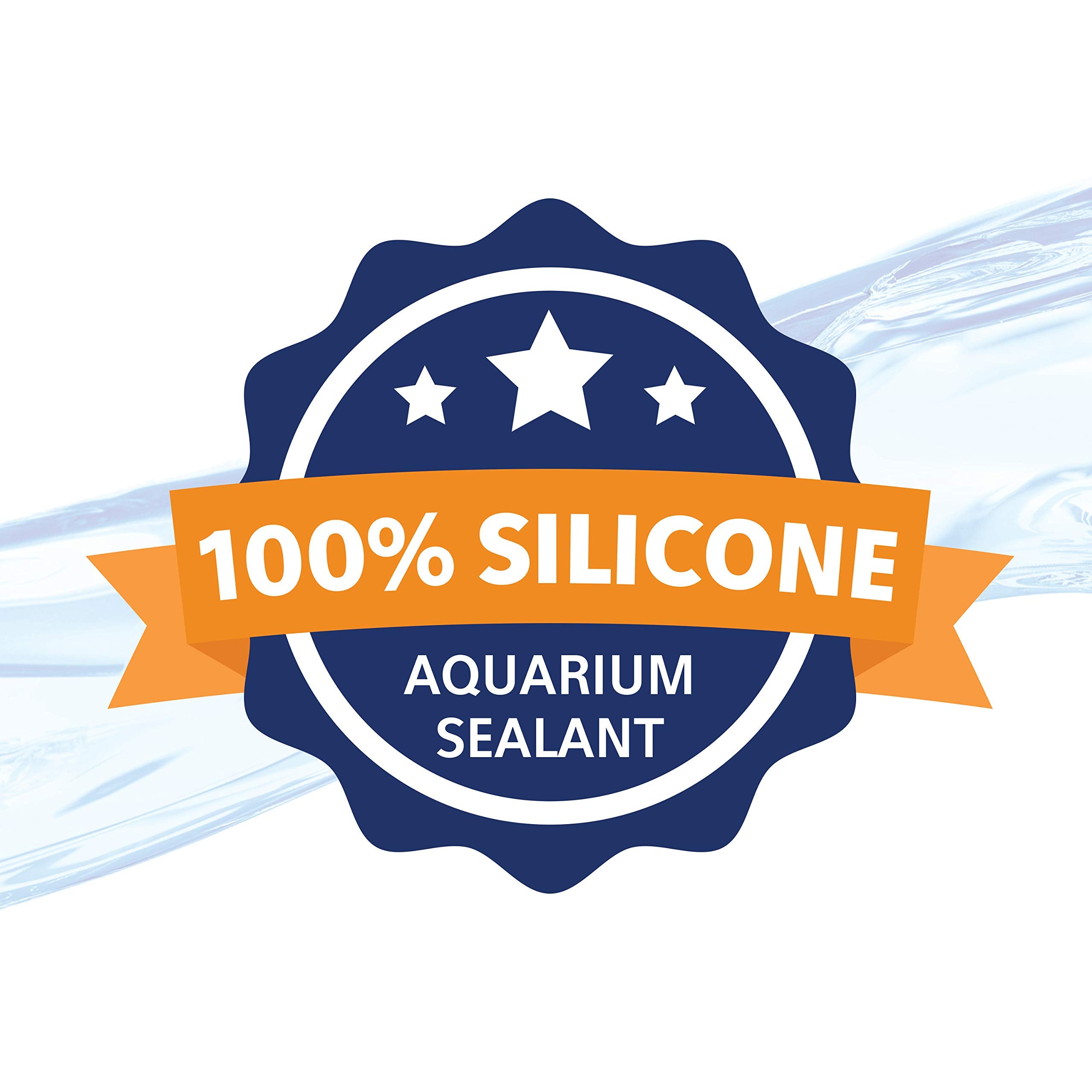 Aqueon Silicona Claro curado para uso confiable en agua dulce y salada.