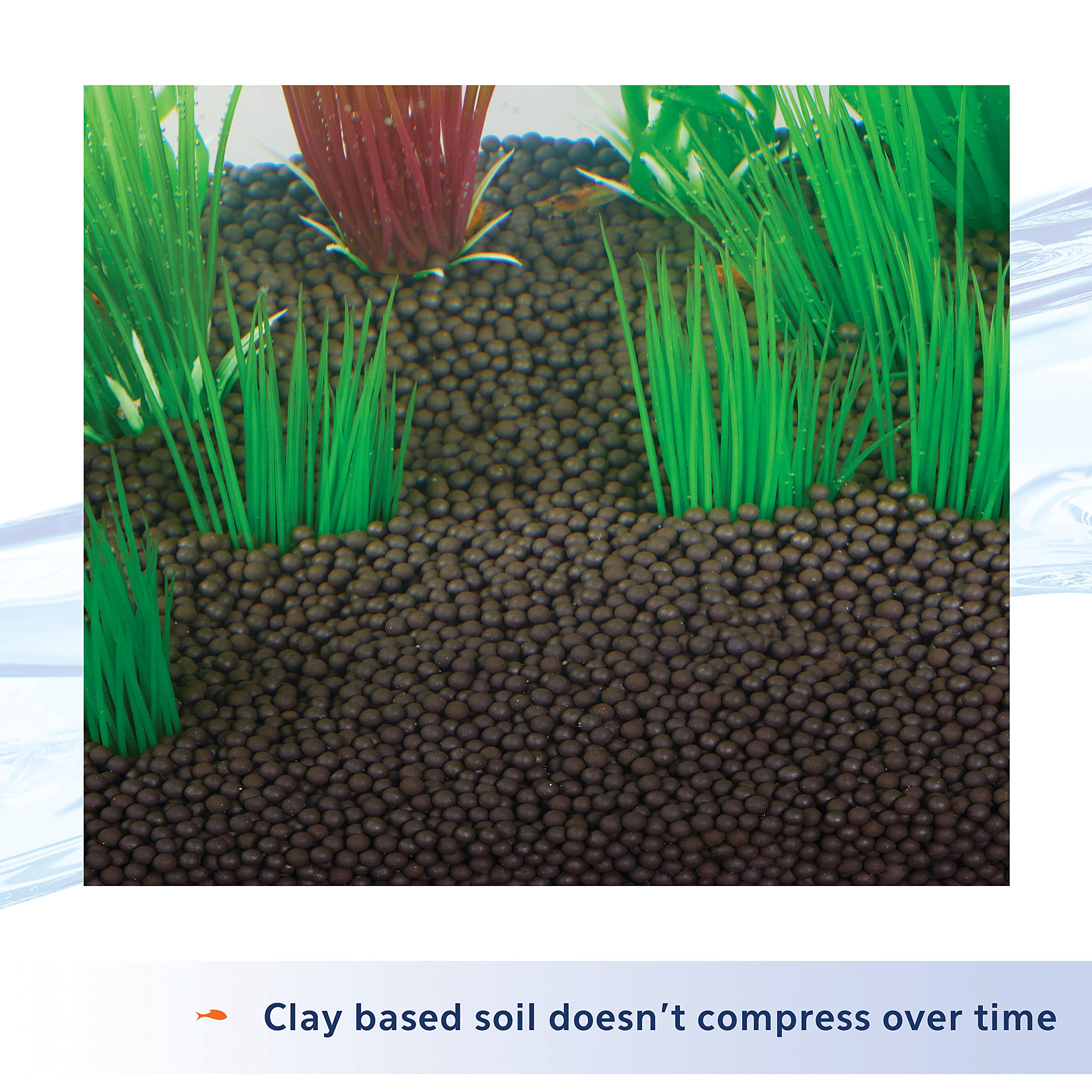 Sustrato Aqueon para acuario con plantas y camarones, hábitat equilibrado