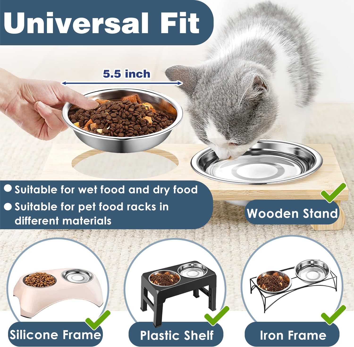 Arespark cuencos para gatos como reemplazo versátil de tazones viejos.