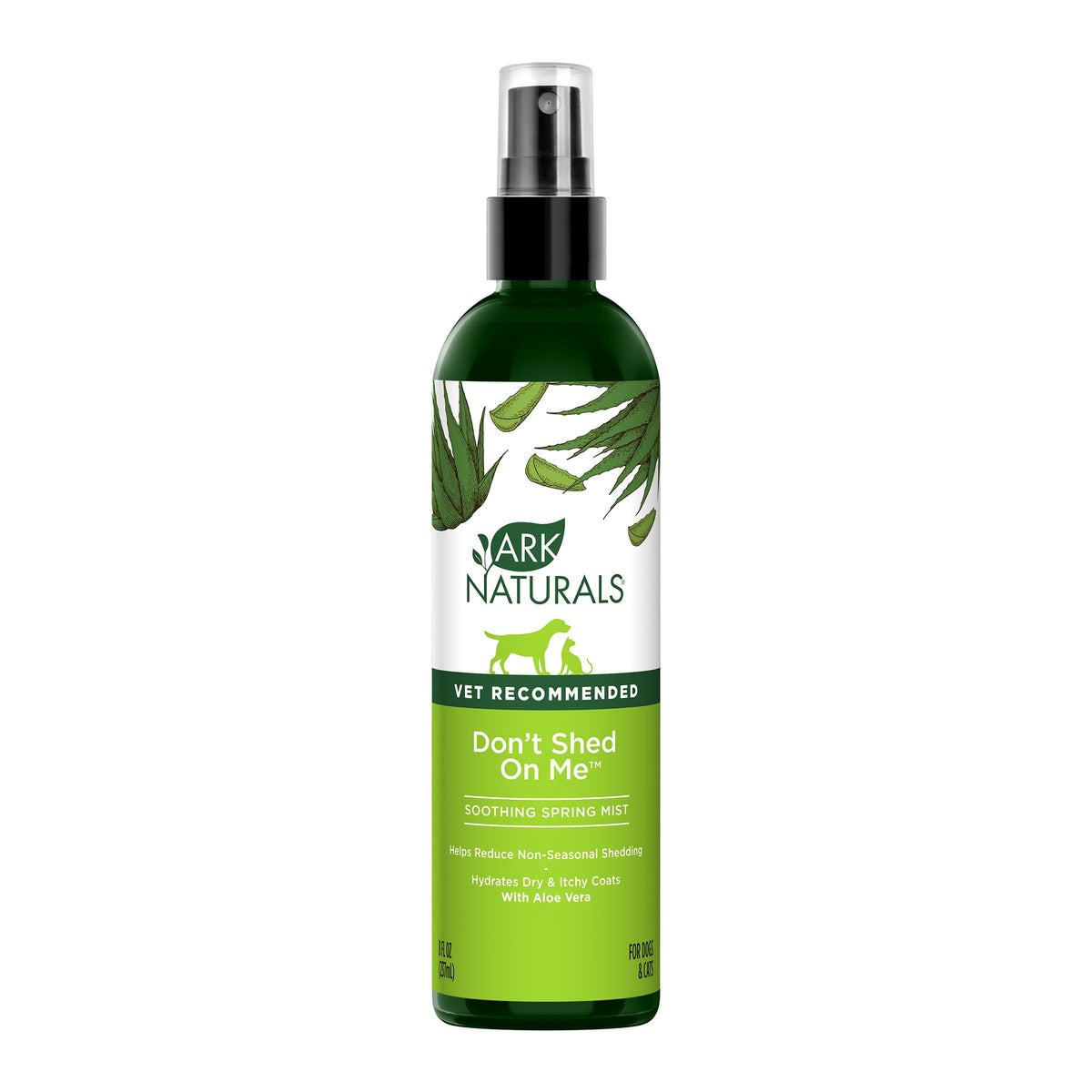Ark Naturals Don't Shed On Me, botella 8oz, reducción de desprendimiento diario.