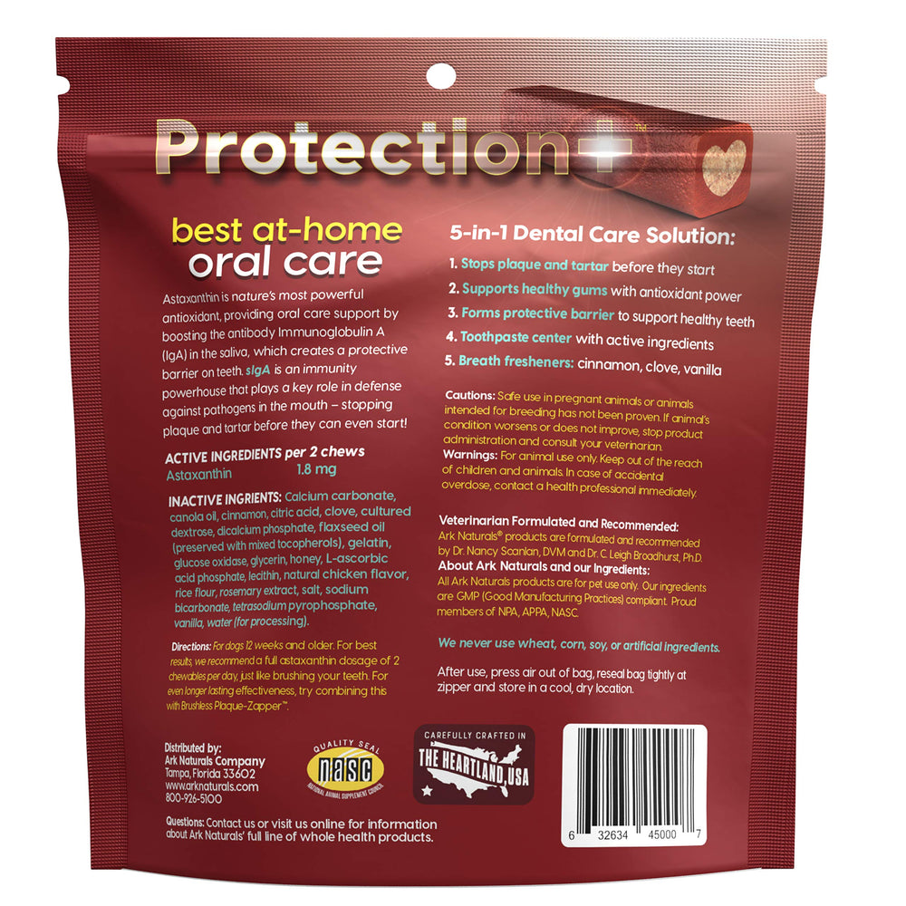 Ark Naturals Protection Plus centro de pasta dental visible en la golosina