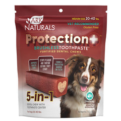 ARK NATURALS Protection Plus, centro de pasta dental para higiene diaria de perros medianos