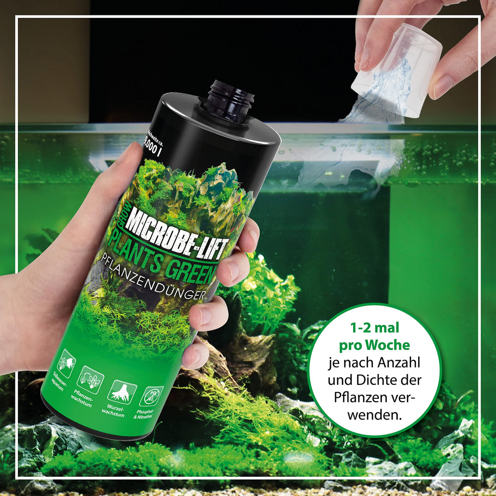 ARKA microbe-lift todo-en-uno, tanque plantado con más densidad y coloración.