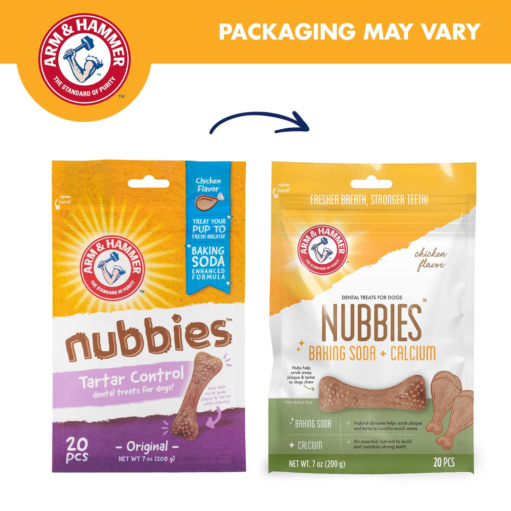 Arm & Hammer Nubbies para Mascotas: textura nubosa que entra en contacto con dientes durante la masticación.