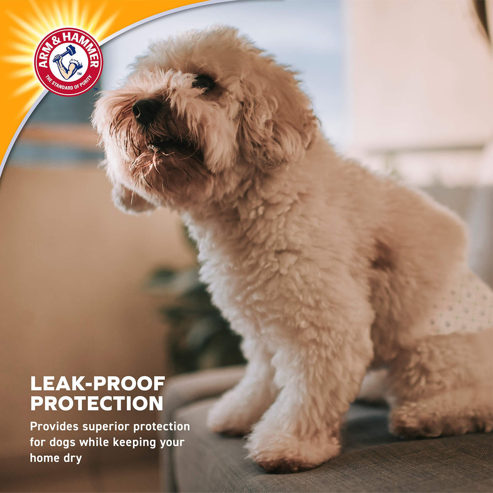 Arm & Hammer Bandas absorbentes mantienen la humedad lejos del pelaje.