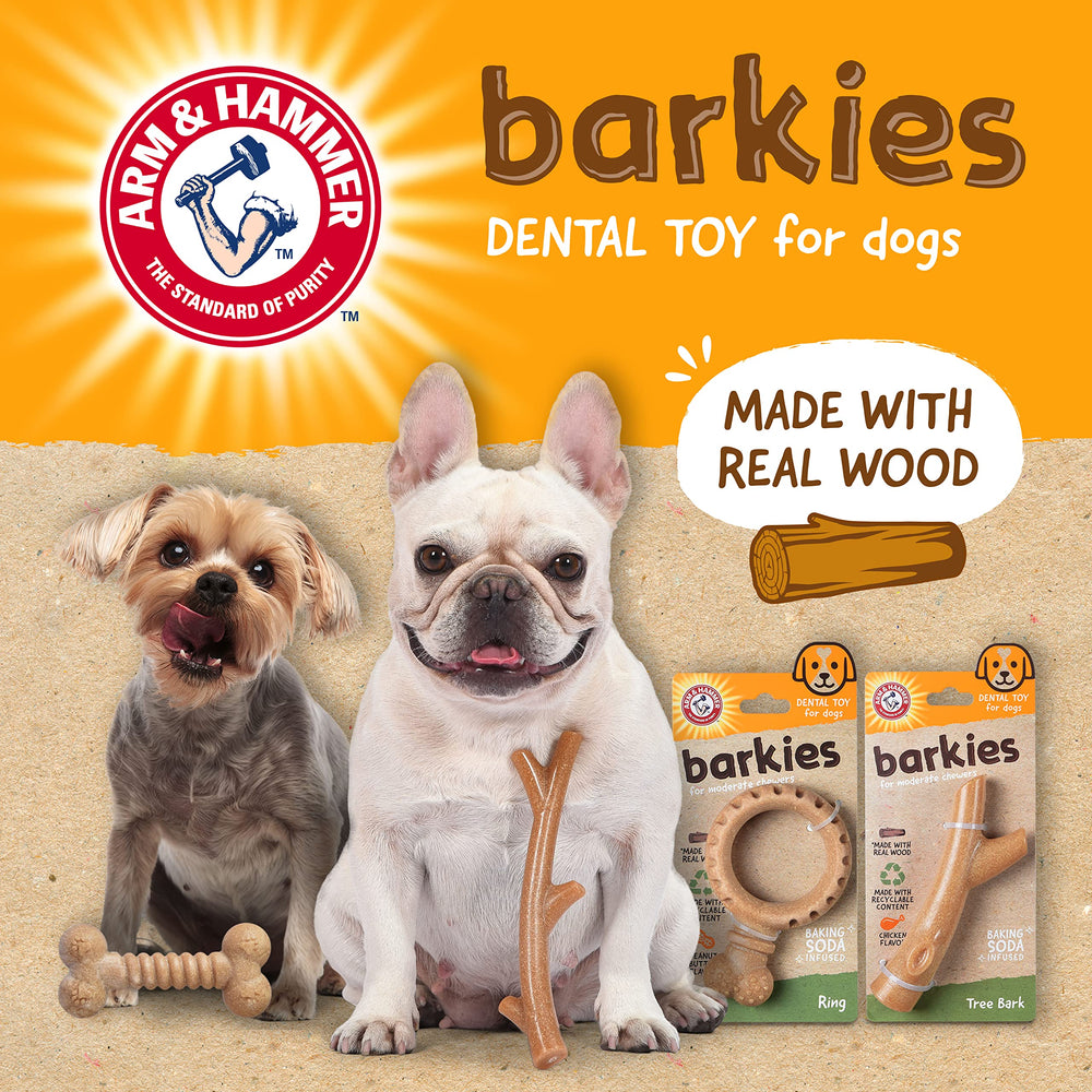 Mordedor Barkies Tree Bark para perros, masticación segura y controlada