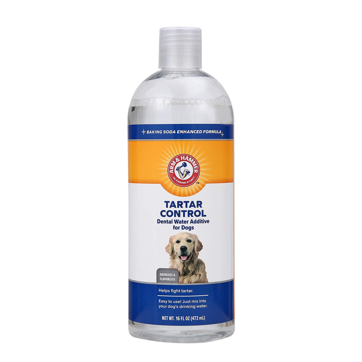 Arm & Hammer Clinical Care Dental Rinse, botella de 16 onzas para perros, uso diario.