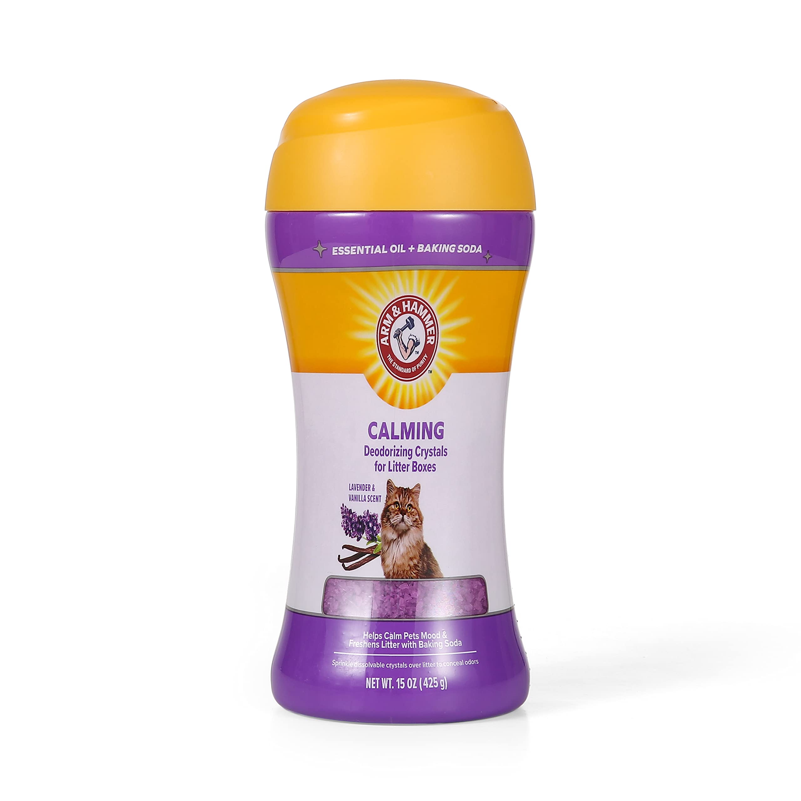 Arm & Hammer cristales desodorizantes para arena de gatos, control de olores
