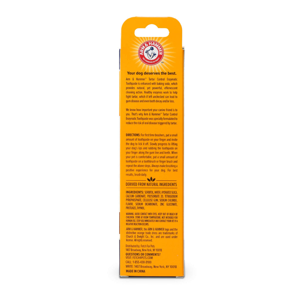 Cepillado recomendado 2-3 veces por semana con Arm & Hammer para perros