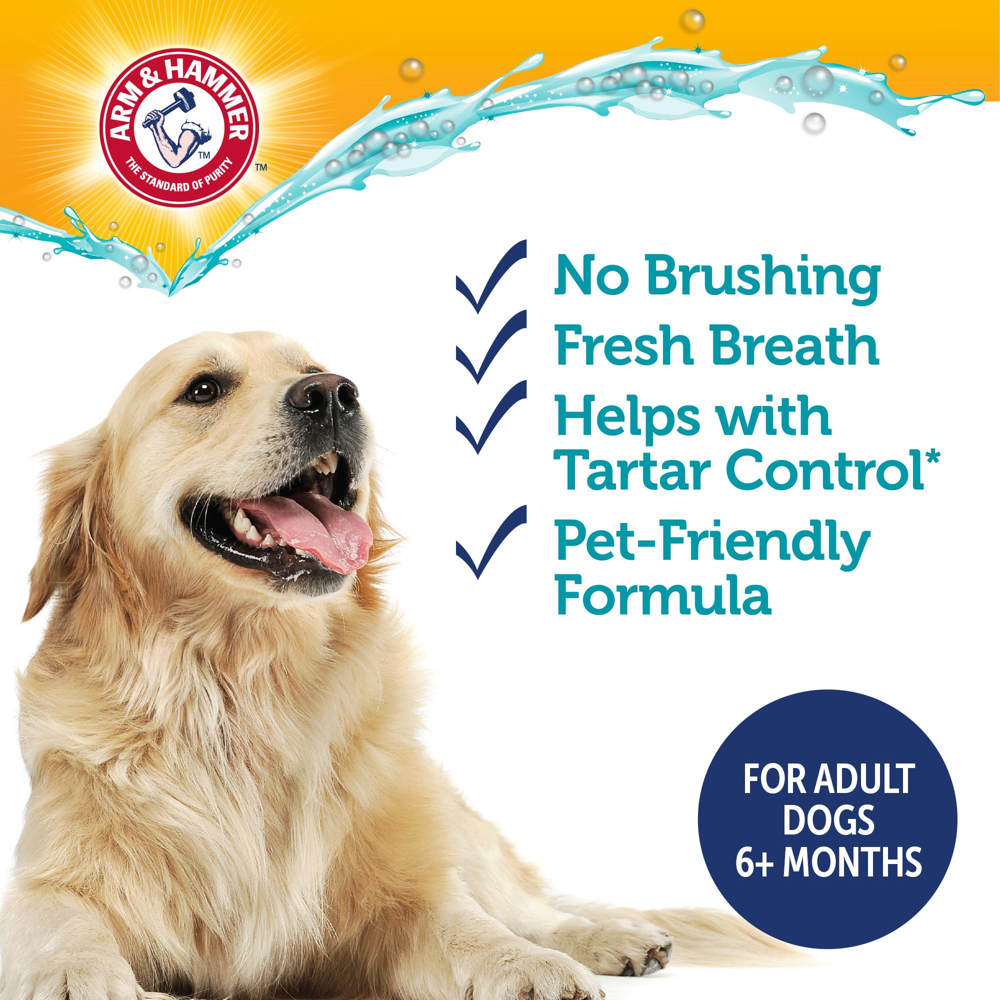 Arm & Hammer aditivo dental para perros; dientes y encías más saludables.