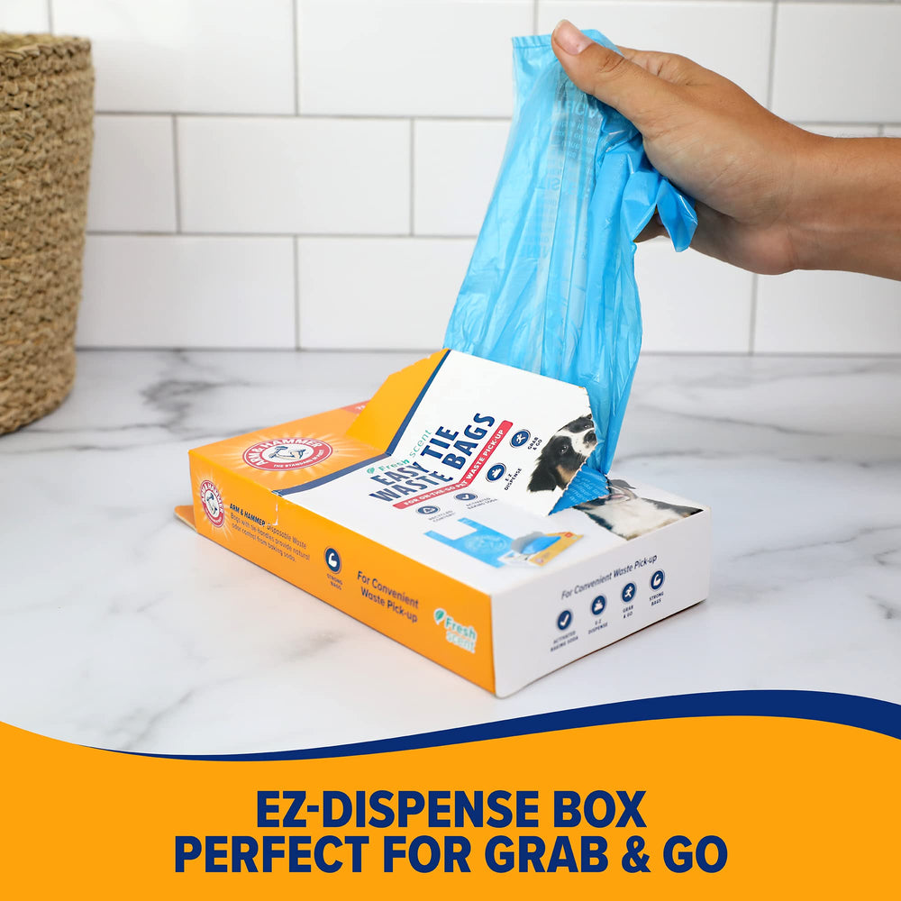 Diseño resistente de Arm & Hammer Easy-Tie con gramaje seguro