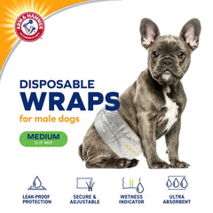 Arm & Hammer Envolturas con núcleo absorbente para mantener seco el pelaje.