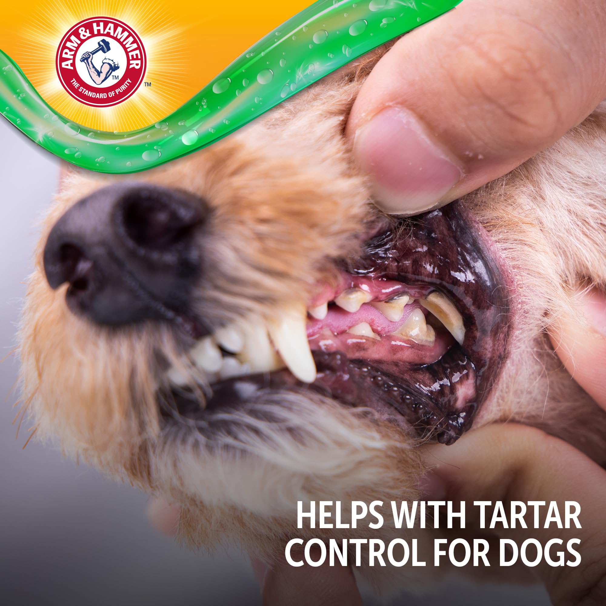 Fórmula de Arm & Hammer para desodorizar el aliento de perros.