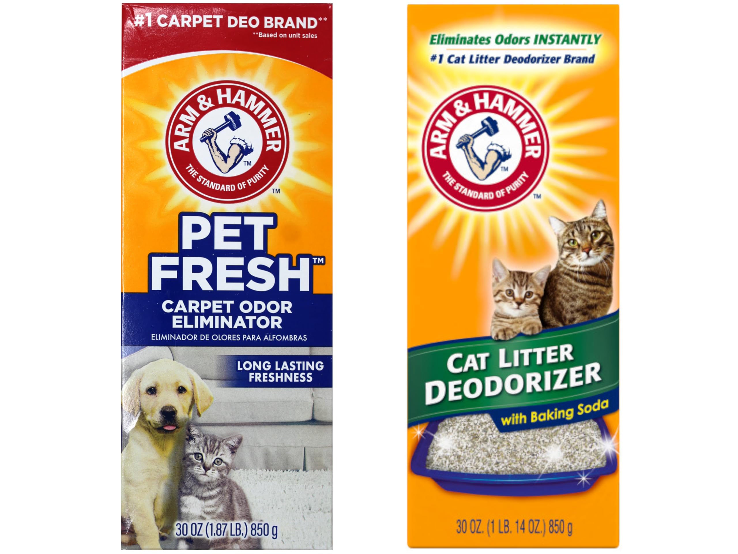 Arm & Hammer kit de control de olores para mascotas en alfombras, olor fresco duradero.
