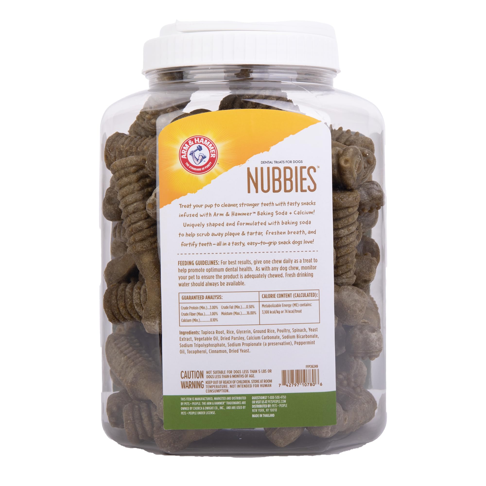Arm & Hammer Nubbies dentales: aliento fresco tras cada mordida.