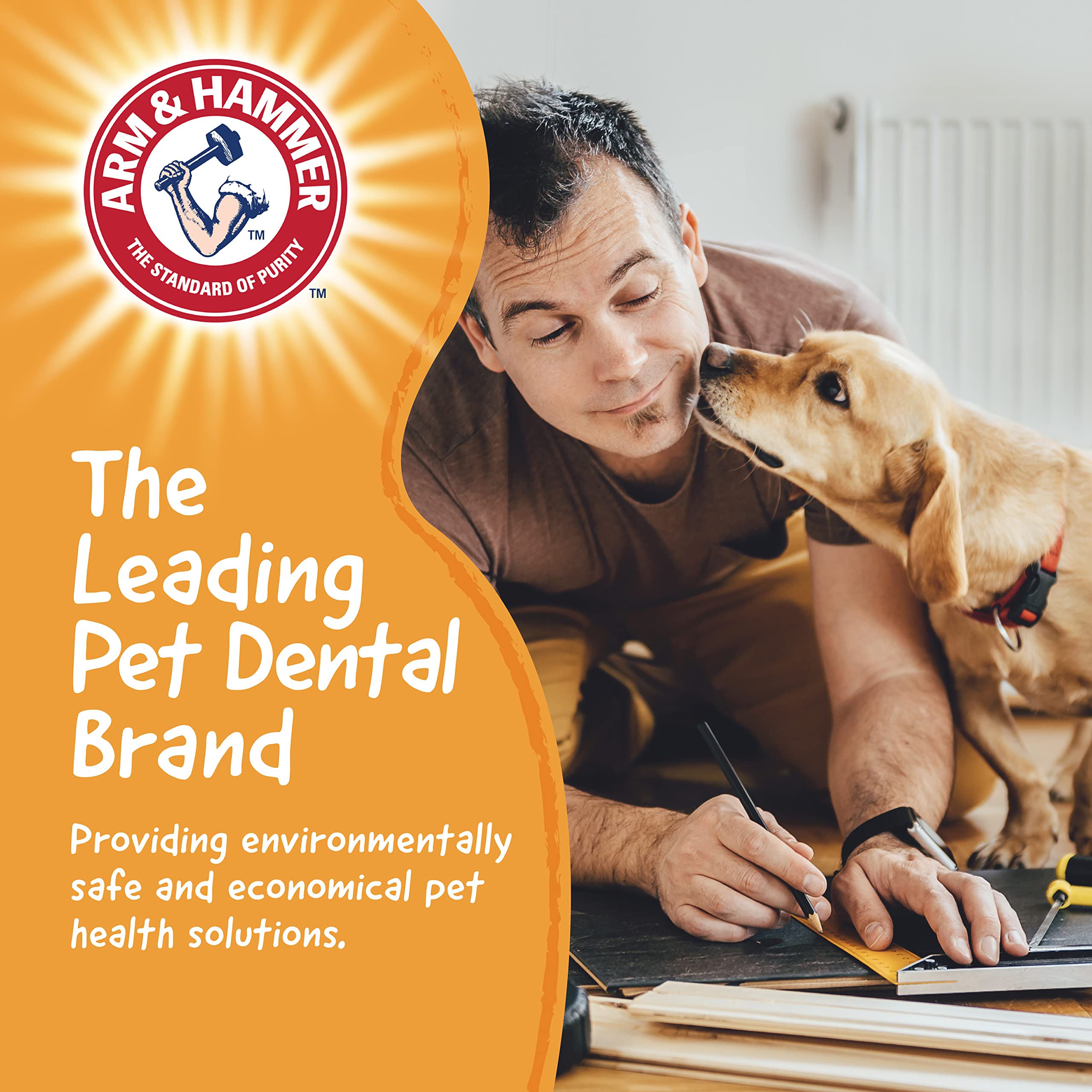 Arm & Hammer para mascotas: experiencia sensorial similar a masticar madera.
