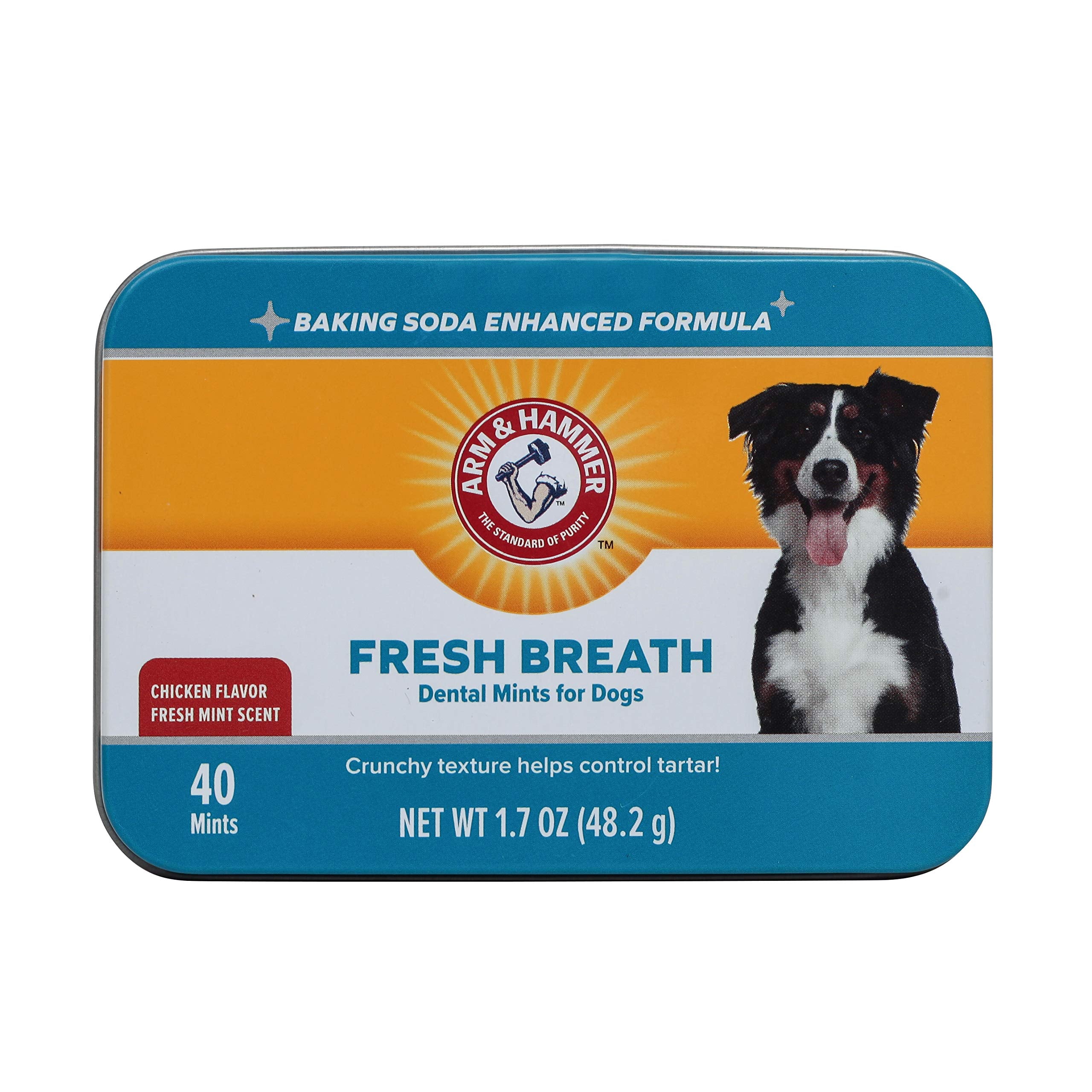 Arm & Hammer para Mascotas menta dental para perro, sabor pollo, aliento fresco.