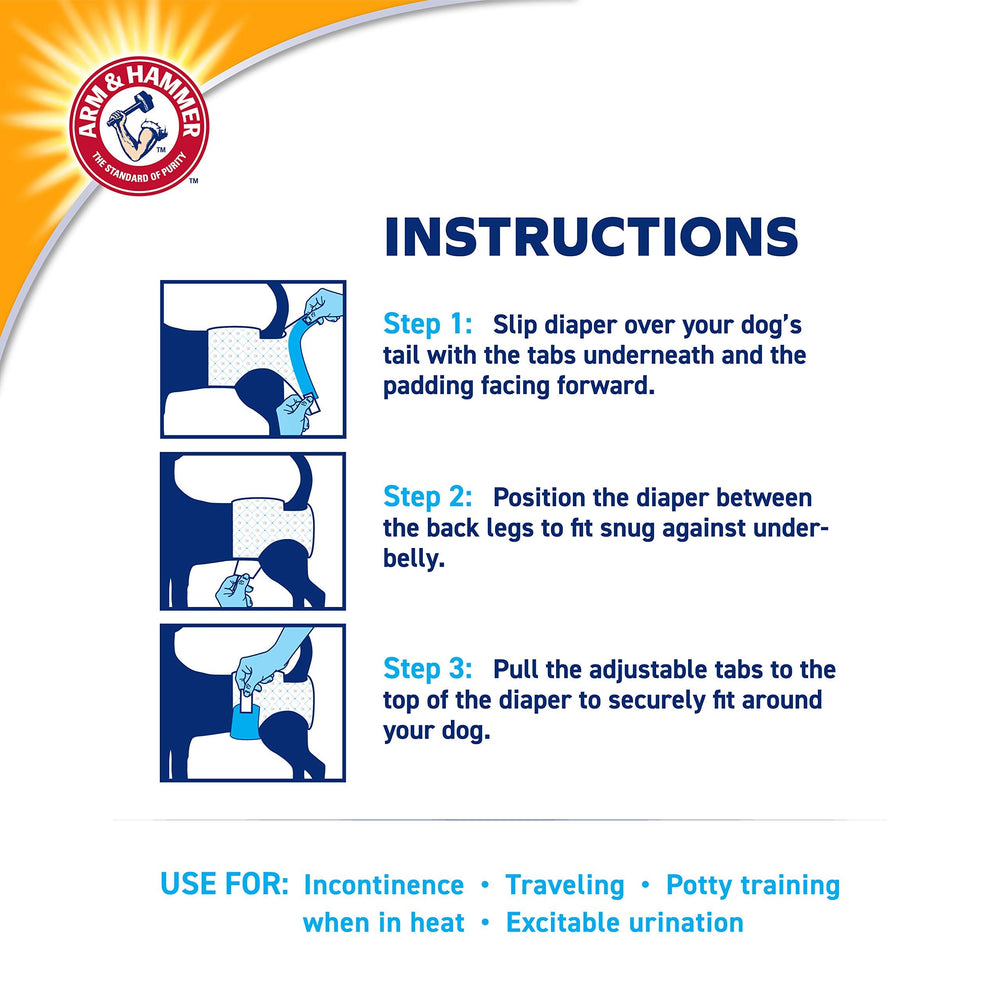 Arm & Hammer para mascotas: cierres ajustables que permanecen en su lugar.