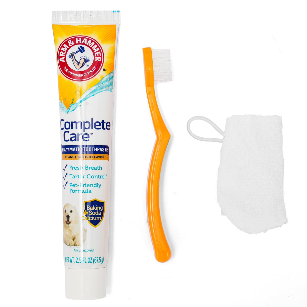 Arm & Hammer pasta dental enzimática para perritos, aliento fresco y limpieza suave.
