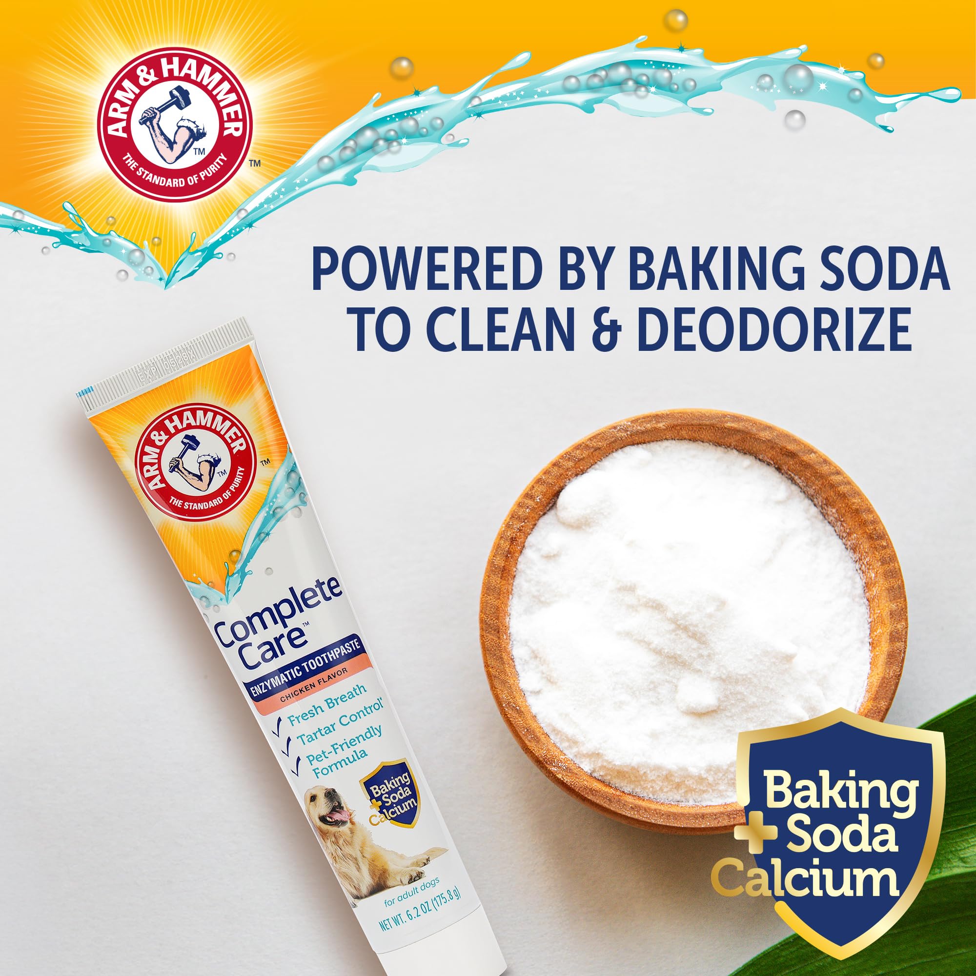Pasta dental para perros Arm & Hammer, limpieza suave de dientes.