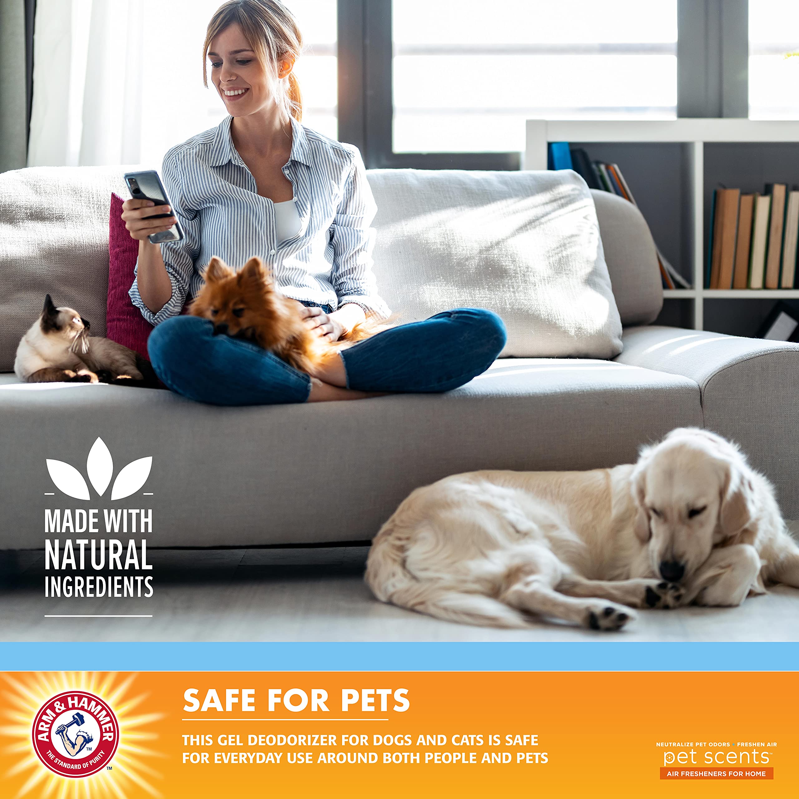 Arm & Hammer Pet Scents Gel fragancia fresca suave para habitaciones
