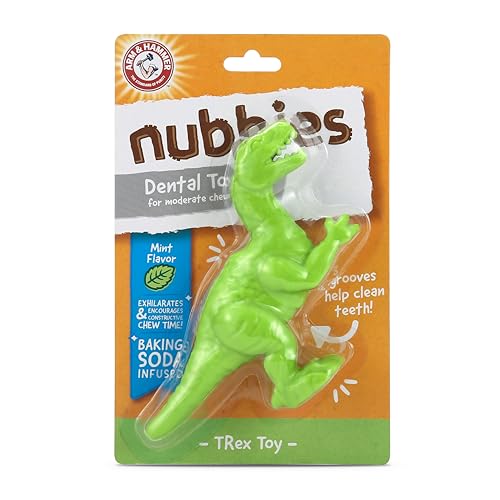 Arm & Hammer Nubbies Nylon Menta, masticar con sabor a menta para aliento fresco