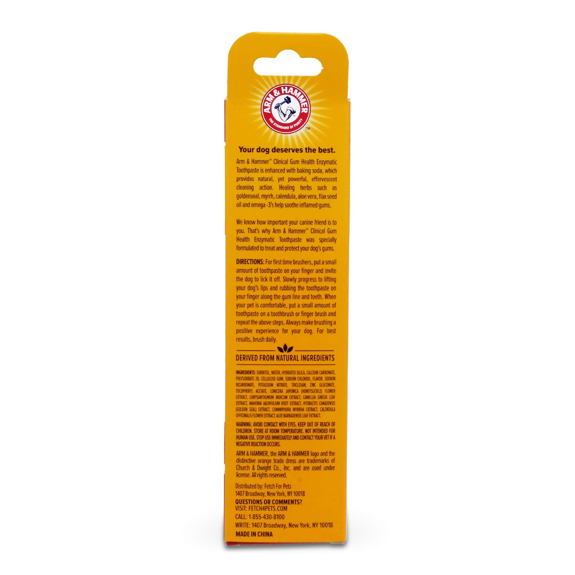 Arm & Hammer uso diario para perros, opción segura para el cuidado dental.